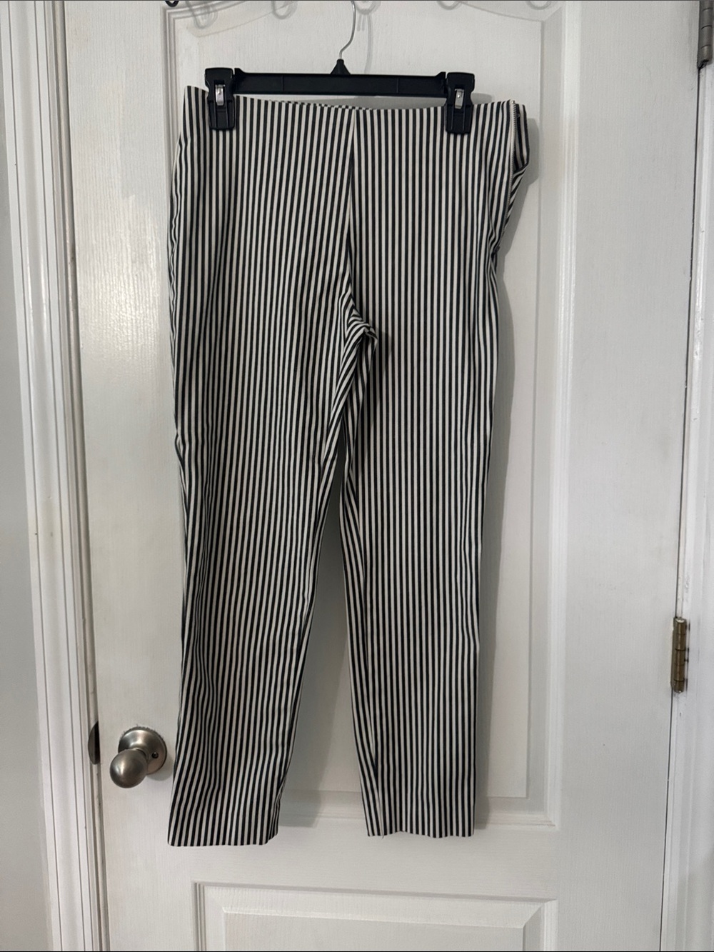 Black and White Vertical Stripe womens Pants